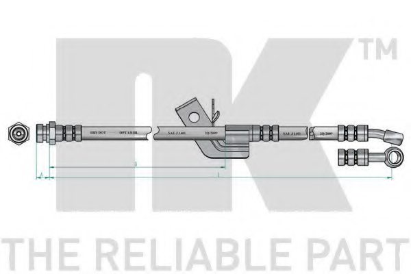 NK 853450 Brake Hose